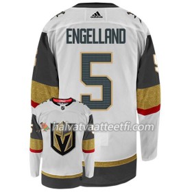 Miesten NHL Vegas Golden Knights Pelipaita DERYK ENGELLAND 5 Adidas Valkoinen Authentic